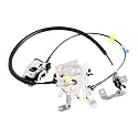 Rear Left Door lock latch w/Cable assembly compatible for Ford F250 F350 Super Duty Extended Cab 1999-2007 Driver rear door upper&amp;lower latch repalcement 6C3Z28264A01AA