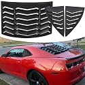 Rear and Side Window Louvers Sun Shade Windshield Cover ABS in Matte Black for Chevrolet Chevy Camaro 2010-2015
