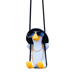 rear view mirror hanging accessories of cool swinging duck car hanging ornament cute car accessories for teens men women mirror hanging funny truck pendant charmsd