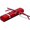 REAVEE Half Frame Reading Glasses Women Thin