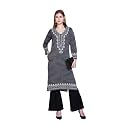REBECCA Women39s Winter Woolen Kurti Jacquard Straight