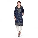 REBECCA Women39s Winter Woolen Kurti Jacquard Straight