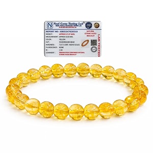 rebuy citrine bracelet for men amp women  stretchable healing bracelet for wealth prosperity confidence amp positive energy  unisex natural yellow stone  crystal gemstone 8mm beads