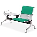 Reception Chair with Table - PU Leather Guest Bench for Hospitals, Salons, and Conference Waiting Areas - Stylish &amp; Comfortable Seating Solution