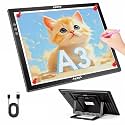 Rechargeable A3 Light Table for Diamond Painting with 8 Adjustable Stand