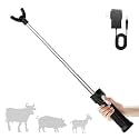 Rechargeable Cattle Prod, Waterproof Electric Livestock Prod with LED Light