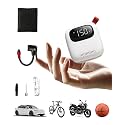Rechargeable Electric Bike Pump with Gauge, 150PSI Mini Tire Inflator