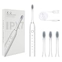 Rechargeable Electric Toothbrush USB, Teeth Cleaning Tools, Waterproof Toothbrush, Electric Toothbrush For Woman with 3 Tooth Brush Head & 1 USB, Multicolour, 1 Pcs