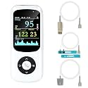 Rechargeable Handheld pulse oximeter overnight oximeter Continuous infant monitoring and adult/child finger sampling Adjustable pulse and SpO2 level alarm with RR