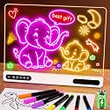 Rechargeable LED Drawing Board for Kids: 20 Hour Battery Life Scratch