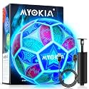 Rechargeable Light Up Soccer Ball,Size 5,Tri-Color Glow in Dark