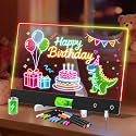 Rechargeable Lumi LED Drawing Board, 13.7"x10" LED Note Board, Black