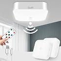 Rechargeable Motion Sensor Ceiling Light with Remote, 3000K-6000K 2 Pack