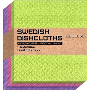 RECLUSE Swedish Dishcloths for Kitchen - Bulk