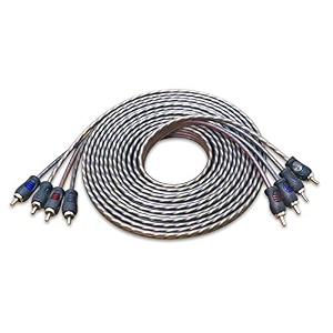 recoil 100 oxygen free copper 17ft 4 channel rca audio cable twisted pair with noise reduction