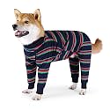 Recovery Suit, Blue, Small - Cotton/Spandex, Breathable Dog Apparel for Medium or Large Breeds, Postoperative Shirts Prevent Licking Wounds, E-Collar Alternative