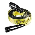 Recovery Tow Strap with Reinforced Loops 2inx20ft Heavy Duty 26,000lb Break Strength Vehicle Recovery Rope for for Car Truck Jeep ATV SUV Reinforced Loops, Protective Sleeves