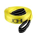 Recovery Tow Strap with Reinforced Loops 2inx20ft Heavy Duty 24,000lb Break Strength Vehicle Recovery Rope Use for Emergency Towing Rope, Tree Saver, Winch Extension, Triple Reinforced Loops