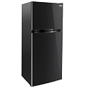 RecPro 10 Cu Ft 12V RV Refrigerator | Black | Frost-Free | Double Door