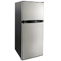 RecPro 10 Cu Ft 12V RV Refrigerator | Black | Frost-Free | Double Door