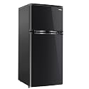 RecPro 4.4 Cu Ft 12V RV Refrigerator Black