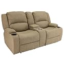 RecPro Charles Powered 67" RV Wall Hugger Reclining Loveseat Oatmeal