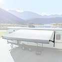 RecPro RV Awning Fabric | 11' | Solid White | Premium Vinyl