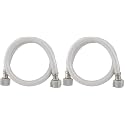 RecPro RV Water Hose | 30 in. Braided PVC | Tool-Free Installation | Lead-Free (Pack of 2)