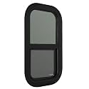 RecPro RV Window | 12"W x 24"H | Teardrop Style | Vertical Sliding | RV Window Replacement | Made in USA