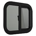 RecPro RV Window | 18"W x 15"H | Teardrop Style | Horizontal Sliding | RV Window Replacement | Made in USA