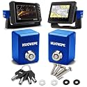 Rectangle Aluminum Fish Finder Lock, 2 Pack, Blue