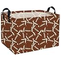 Rectangle Football Baskets Boys Basket Cute Storage Bin for Room Decor Gift Basket(Star Football)