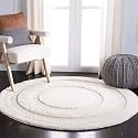 Rectangular Box Round Shaggy Carpet for Living