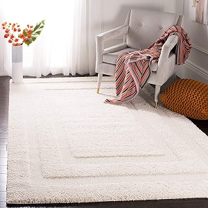 Rectangular Box Shaggy Carpet for Living Room