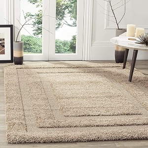 Rectangular Box Shaggy Carpet for Living Room