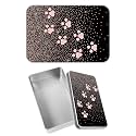 Rectangular Metal Tin Box with Removable Lid, Pink Dog Paw Glitter Decorative Printed Metal Storage Container for Jewelry Pen Eraser Pill Candy Craft 4.9 x 3.54 x 1.57 inch– Single Pack