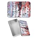 Rectangular Metal Tin Box with Removable Lid, Gothic Snake Moon Star Decorative Printed Metal Storage Container for Sweets Jewelry Tea Candies Cakes 7 x 4.33 x 2.17 inch– Single Pack
