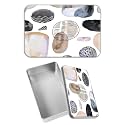 Rectangular Metal Tin Box with Removable Lid, Minimalist Modern Paintings Decorative Printed Metal Storage Container for Sweets Jewelry Tea Candies Cakes 7 x 4.33 x 2.17 inch– Single Pack