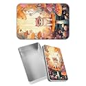 Rectangular Metal Tin Box with Removable Lid, Cat Mushroom Decorative Printed Metal Storage Container for Jewelry Pen Eraser Pill Candy Craft 4.9 x 3.54 x 1.57 inch– Single Pack