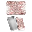 Rectangular Metal Tin Box with Removable Lid, Bright Leopards Decorative Printed Metal Storage Container for Sweets Jewelry Tea Candies Cakes 7 x 4.33 x 2.17 inch– Single Pack