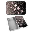 Rectangular Metal Tin Box with Removable Lid, Pink Dog Paw Glitter Decorative Printed Metal Storage Container for Cards, Diaries, Home Organization 4.53 x 3.35 x 0.86 inch– Single Pack