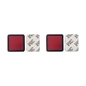 Rectangular Reflectors - Safety Spoke Reflective Quick Mount Custom Accessories Adhesive Reflector for Semi Trucks &amp; Trailers, Commercial Application, Service Trucks, Buses, Service Vans