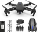 RECTITUDE E88 Drone Dual Camera FPV Flying Battery Long Range Rc Toy Quadcopter Foldable Drone