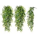 RECUTMS 3Pcs Artificial Plant Fake Hanging Ivy Faux Ivy with Yellow Leaf