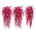 RECUTMS 3Pcs Hanging Vines Faux Hanging Plants Outdoor Lighted Monkey Grass