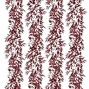 RECUTMS 4Pc Fake Hanging Willow Leaves Vine 5.9Ft Silk Burgundy Ivy Garland