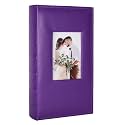 RECUTMS 6x4 Premium Leather Photo Album with 300 Pockets, Purple
