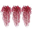 RECUTMS Artificial Hanging Plants Artificial Fall Flowers Faux Autumn Plant