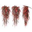 RECUTMS Artificial Monkey Hanging Plants Faux Draping Trailing Greenery 3Pc
