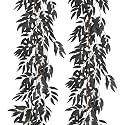 RECUTMS Artificial Silk Willow Leaves Vine Twig 2Pc 5.9Ft Halloween Garland